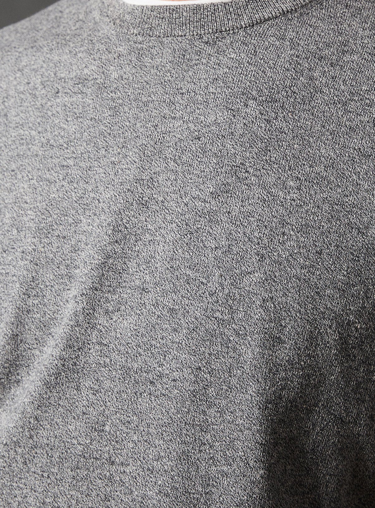 BURTON Grey Cotton Rich Crew Neck Jumper XXL - Image 5 thumbnail